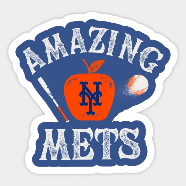 Amazing Mets New York Mets Sticker TeePublic